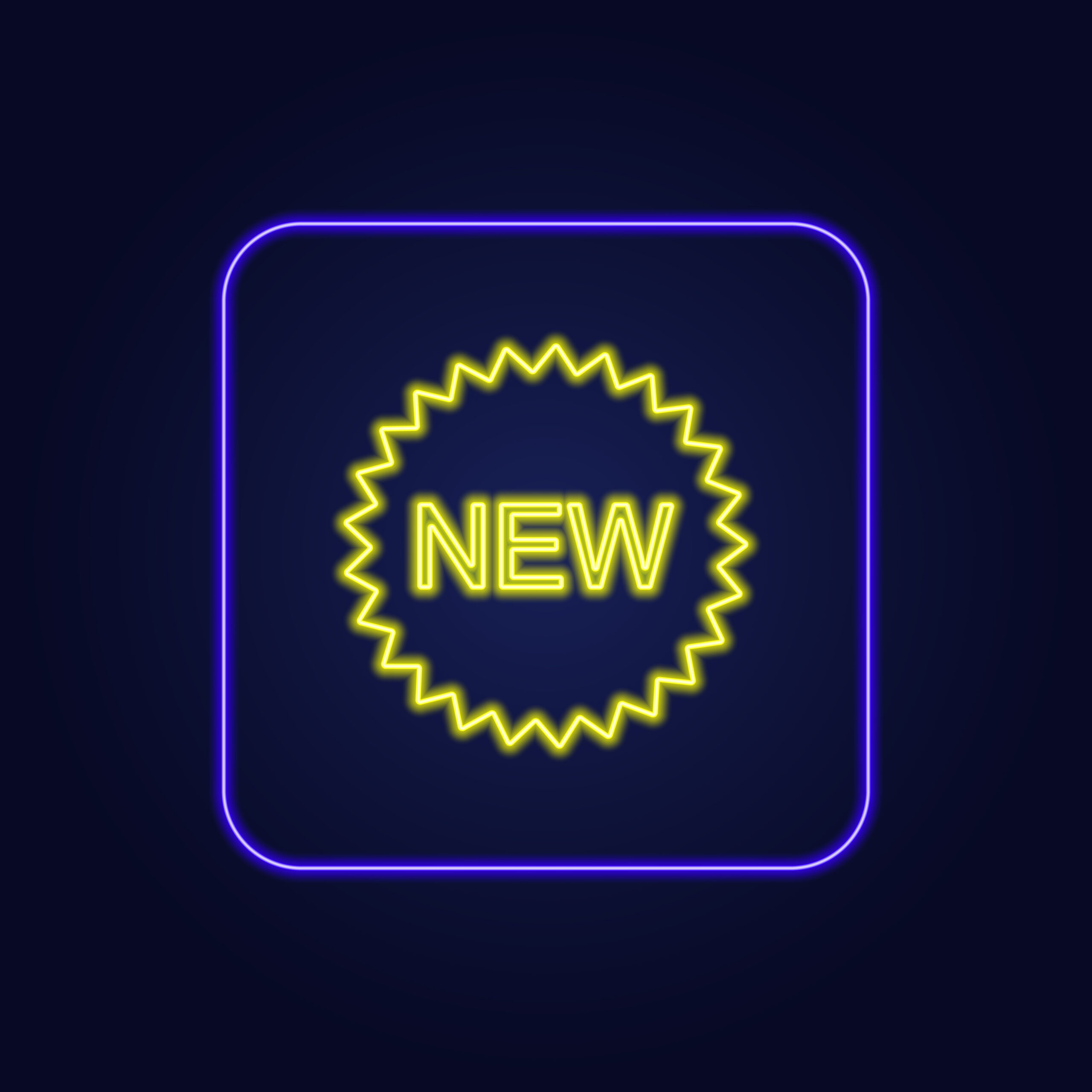 Beautiful stylish colorful neon novelty icon - Vector